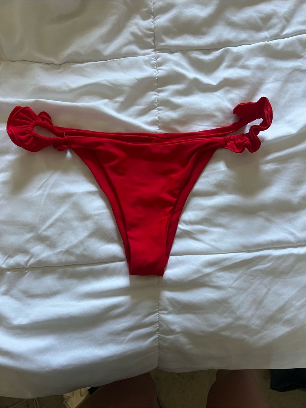 Red Ruffled Bikini - Picture 3 of 3
